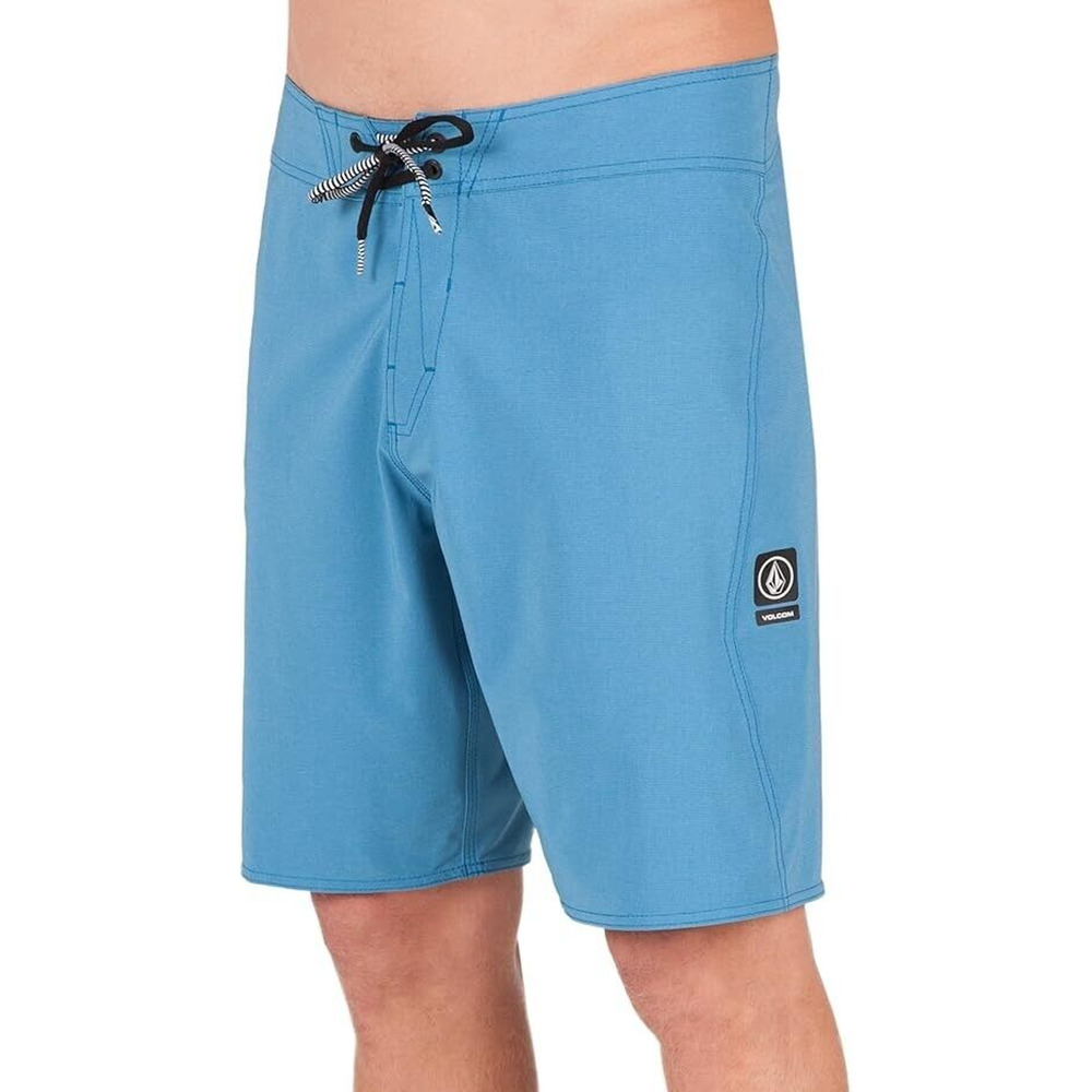 Volcom Men's Lido Solid Mod Boardshorts Size 29 Blue Drawstring Waist Stretch